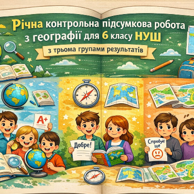 Контрольна робота Географія 6 клас - зображення Skoln