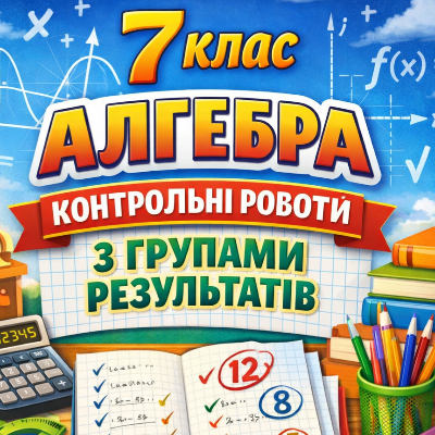 Контрольна робота Алгебра 7 клас - зображення Skoln