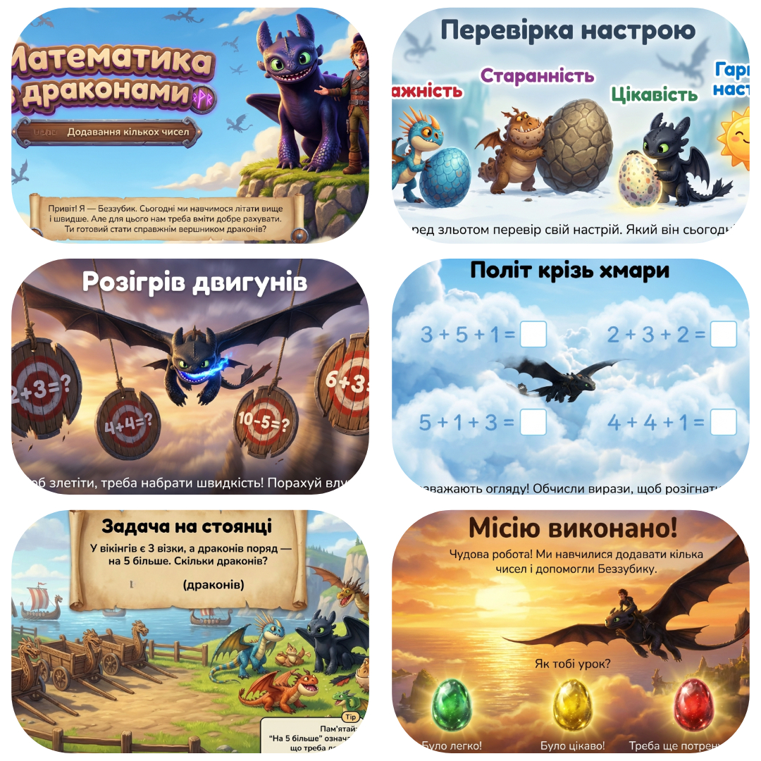 Презентація Математика 1 клас - зображення Skoln