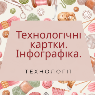 Технологічні картки. Інфографіка.