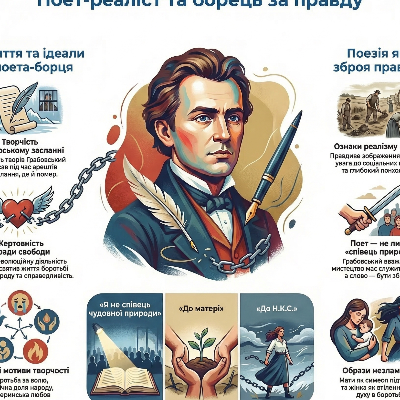 Матеріали до уроку Українська література 8 клас - зображення Skoln