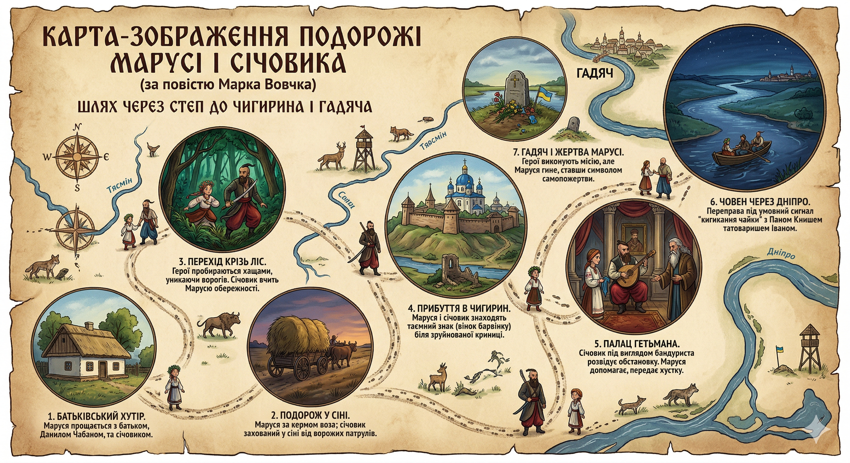 Матеріали до уроку Українська література 8 клас - зображення Skoln
