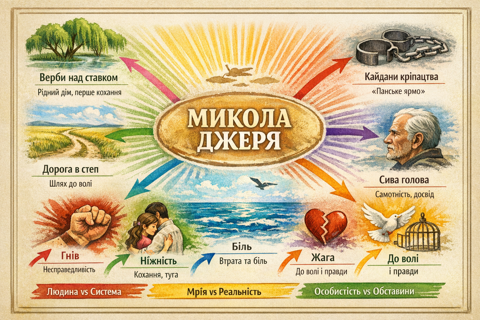 Матеріали до уроку Українська література 8 клас - зображення Skoln