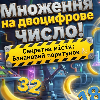 Множення двоцифрового числа на двоцифрове