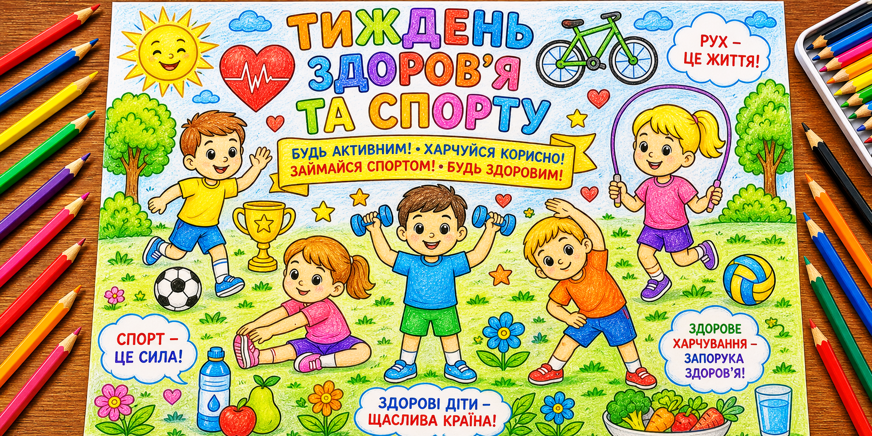 Матеріали для друку Фізична культура 1 клас, 2 клас, 3 клас, 4 клас, 5 клас, Дошкілля, Молодші класи - зображення Skoln