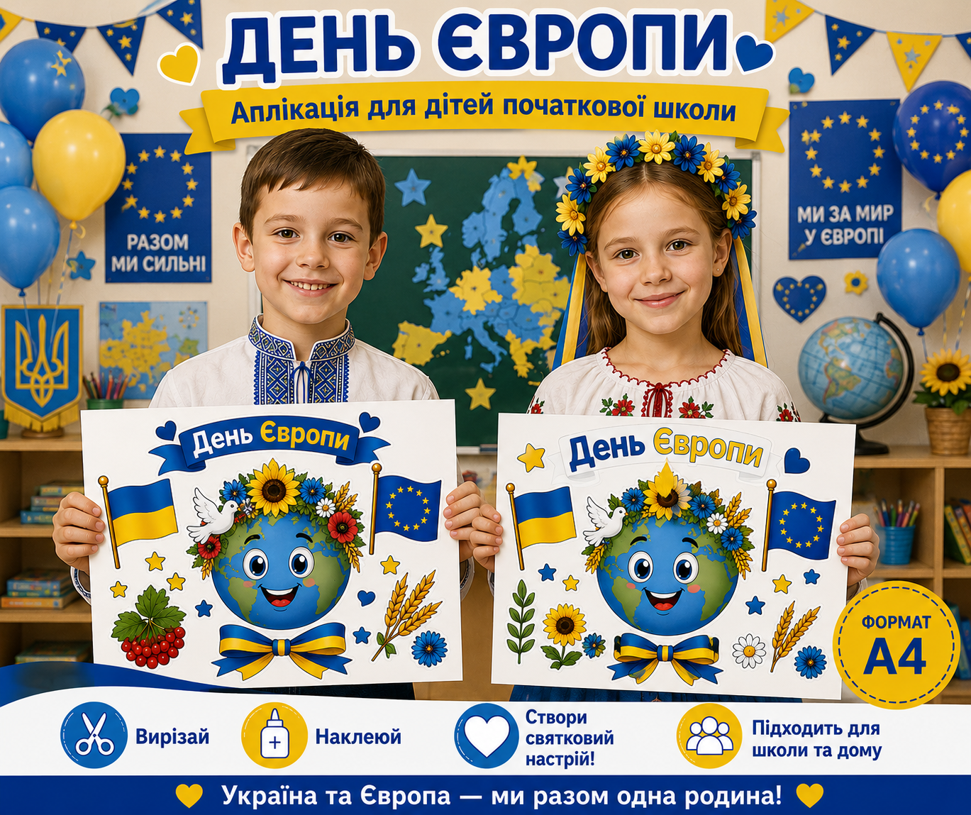 Матеріали для друку  1 клас, 2 клас, 3 клас, 4 клас, Дошкілля - зображення Skoln
