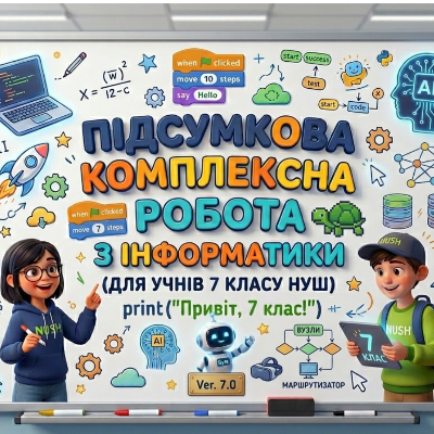 Контрольна робота Інформатика 7 клас - зображення Skoln