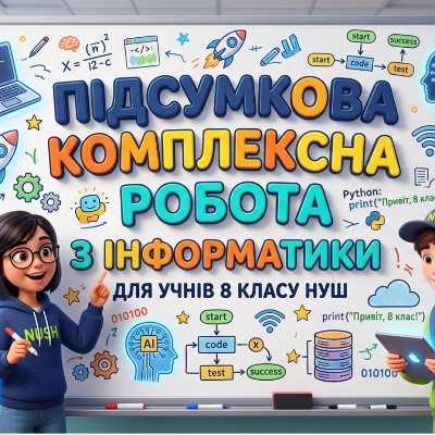 Контрольна робота Інформатика 8 клас - зображення Skoln