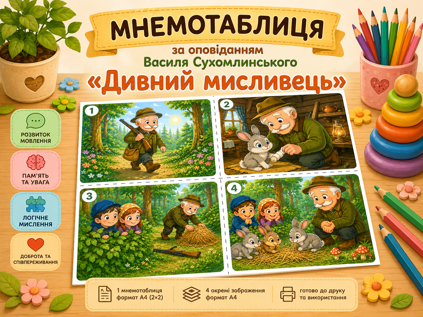 Матеріали для друку Українська література 1 клас, Дошкілля, Молодші класи - зображення Skoln