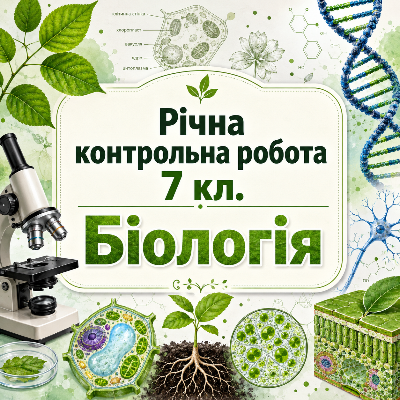 Контрольна робота Біологія 7 клас - зображення Skoln