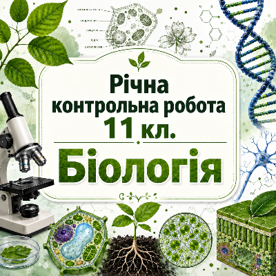 Контрольна робота Біологія 11 клас - зображення Skoln