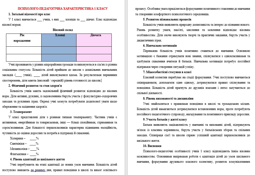 Робоча програма Виховна робота 1 клас - зображення Skoln