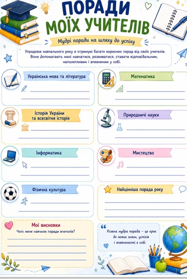 Матеріали для друку Виховна робота 5 клас - зображення Skoln