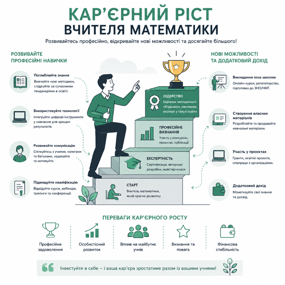Кар’єрне зростання вчителя математики