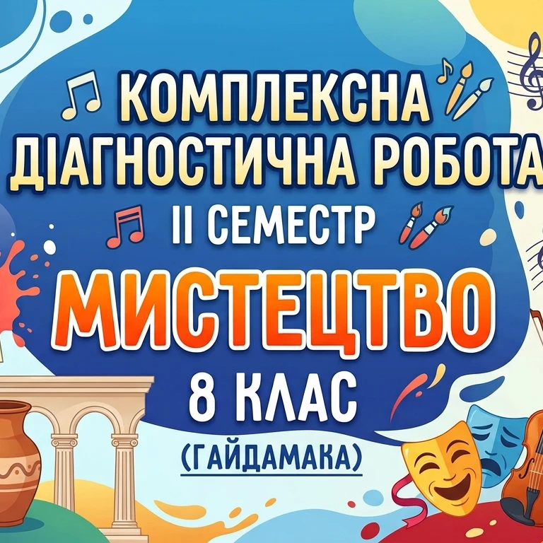 Контрольна робота Мистецтво 8 клас - зображення Skoln