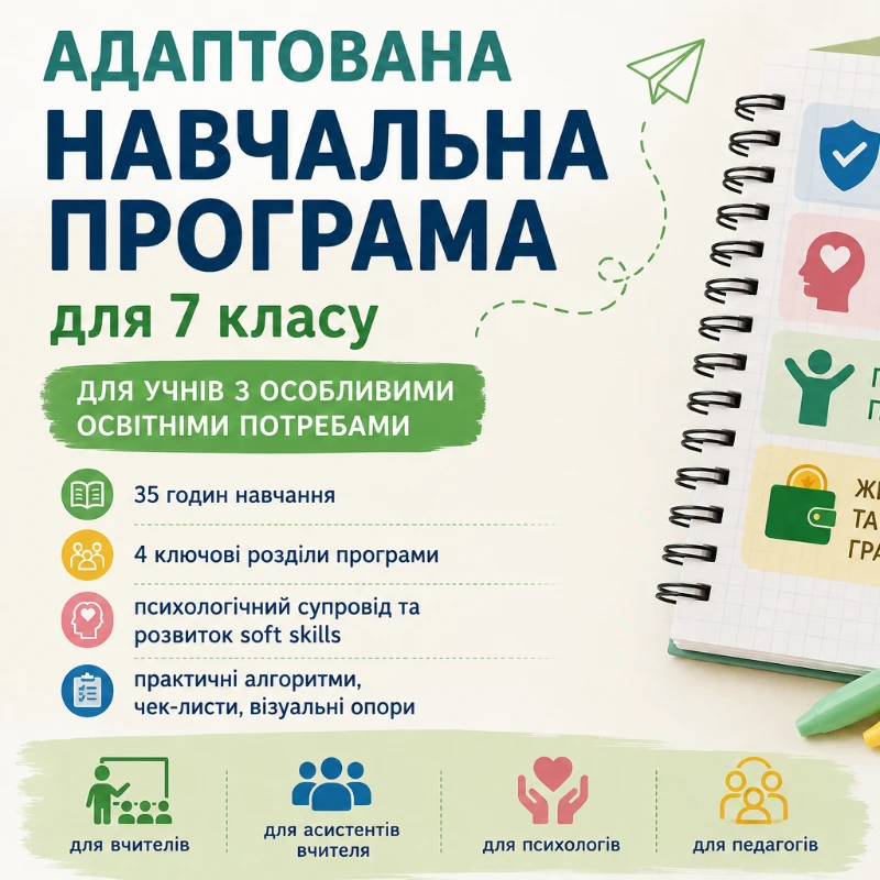 Робоча програма Здоров’я, безпека та добробут 7 клас - зображення Skoln