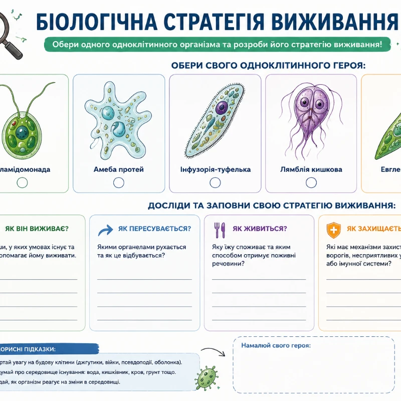 Матеріали до уроку Біологія 6 клас, 7 клас - зображення Skoln