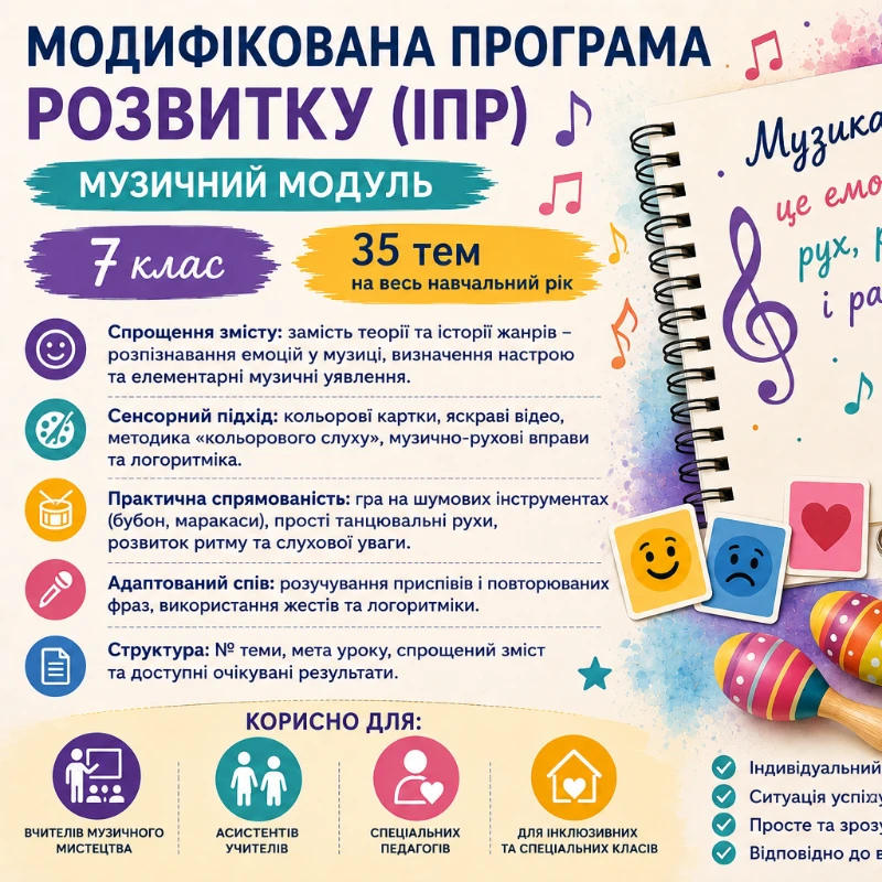 Робоча програма Мистецтво 7 клас - зображення Skoln