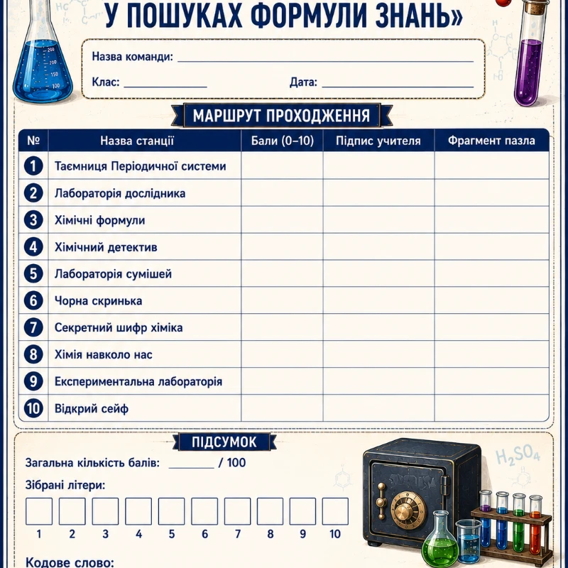 Методичні матеріали Хімія 7 клас, 8 клас - зображення Skoln