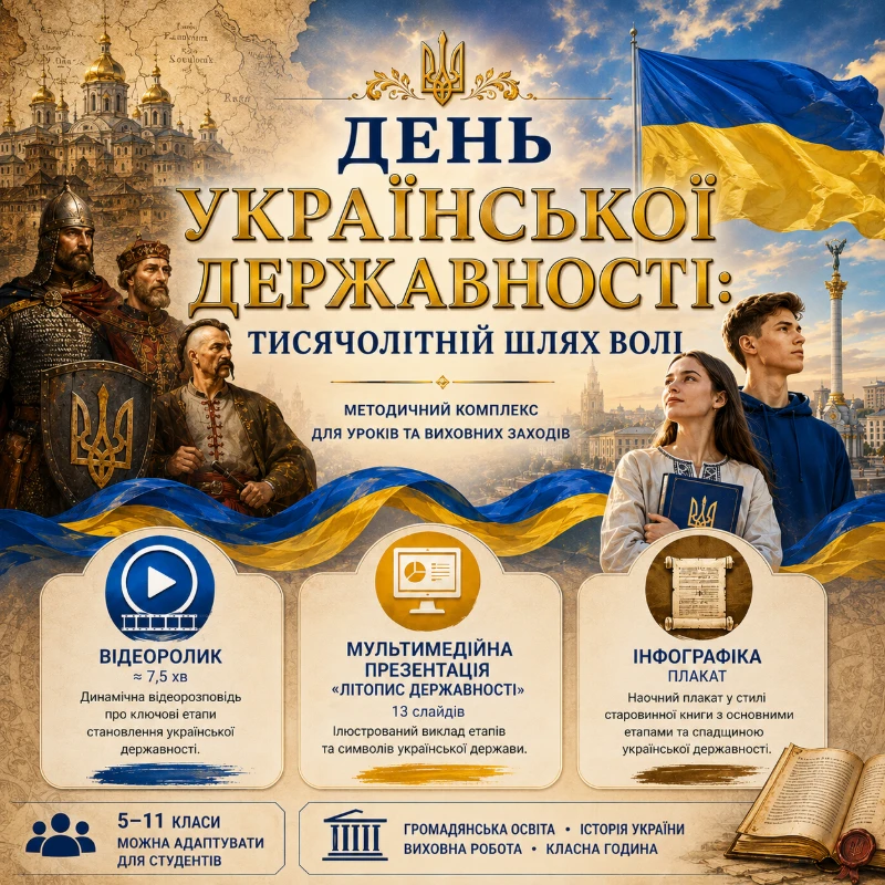 Комплект Виховна робота 5 клас, 6 клас, 7 клас, 8 клас, 9 клас, 10 клас, 11 клас, Всі класи, Старші класи - зображення Skoln