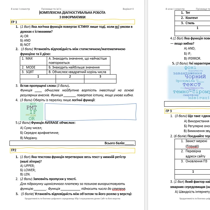 Комплект Інформатика 8 клас - зображення Skoln