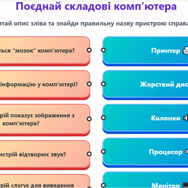 Матеріали до уроку Інформатика 2 клас, 3 клас - зображення Skoln