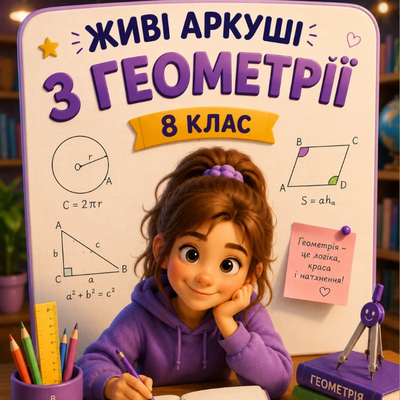 Робочий аркуш Геометрія 8 клас, 9 клас, 10 клас, 11 клас - зображення Skoln