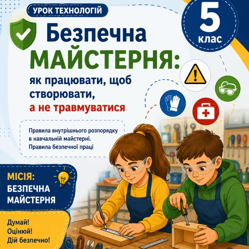 Конспект уроку Технології 5 клас - зображення Skoln