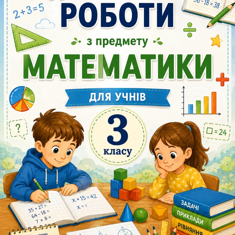 Контрольна робота Математика 3 клас - зображення Skoln