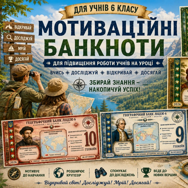 Дидактична гра Географія 6 клас - зображення Skoln
