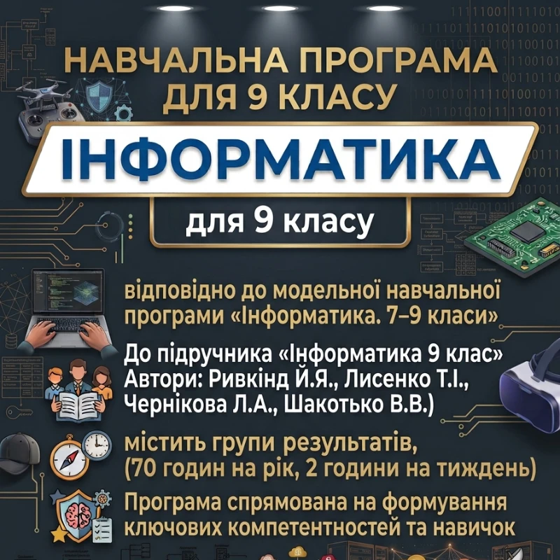 Робоча програма Інформатика 9 клас - зображення Skoln