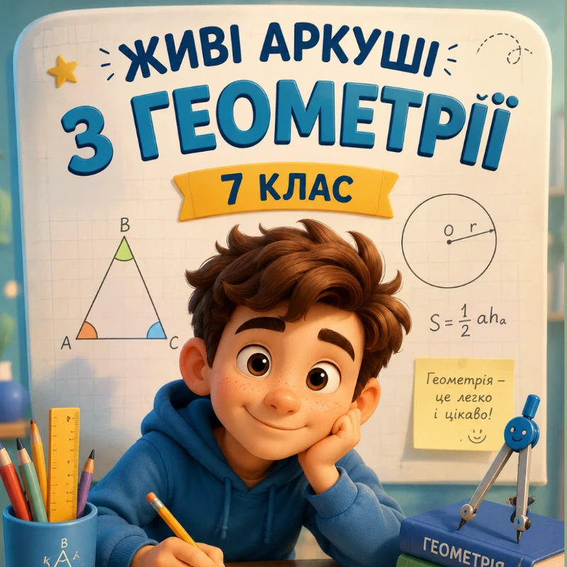 Робочий аркуш Геометрія 7 клас, 8 клас, 9 клас - зображення Skoln