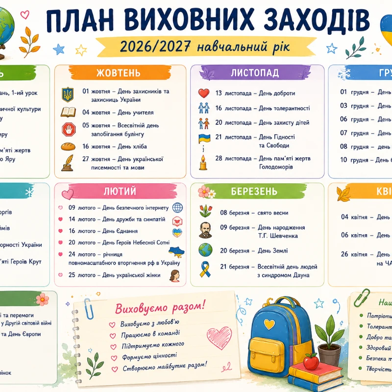 Методичні матеріали Виховна робота Всі класи - зображення Skoln