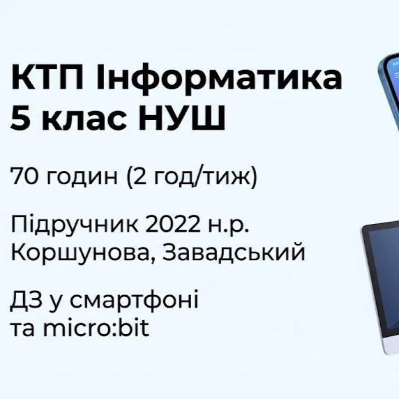 КТП Інформатика 5 клас - зображення Skoln
