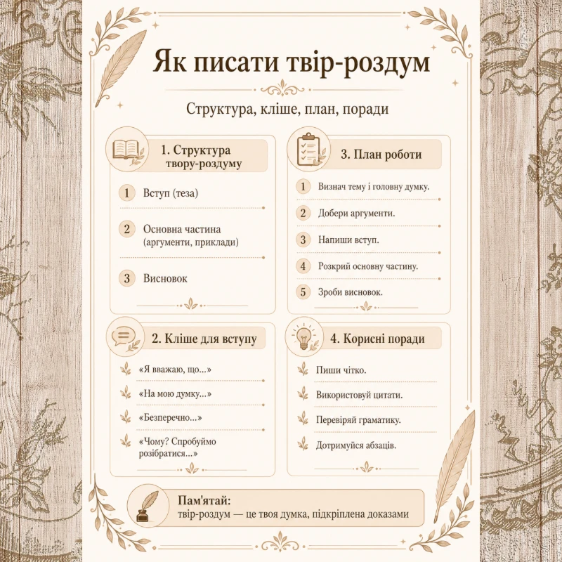 Чек-лист Зарубіжна література 5 клас, 6 клас, 7 клас, 8 клас, 9 клас, 10 клас, 11 клас - зображення Skoln