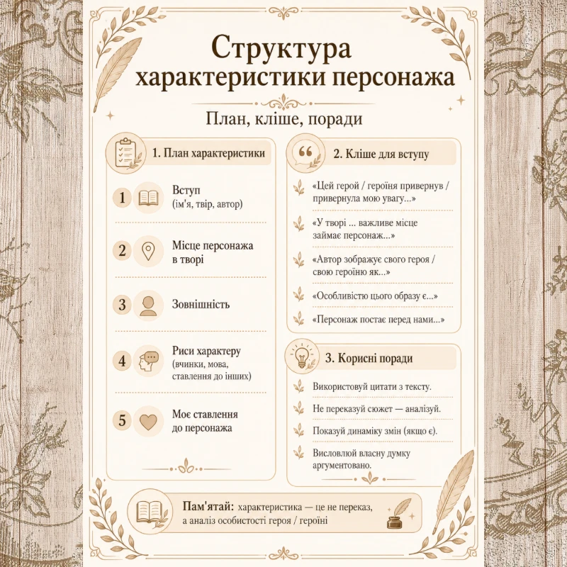 Чек-лист Зарубіжна література 5 клас, 6 клас, 7 клас, 8 клас, 9 клас, 10 клас, 11 клас - зображення Skoln