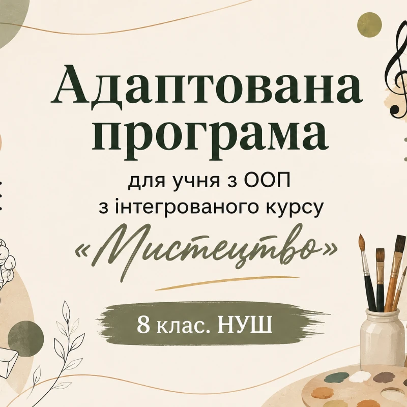 Робоча програма Мистецтво 8 клас - зображення Skoln
