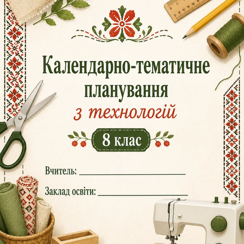 КТП Технології 8 клас - зображення Skoln