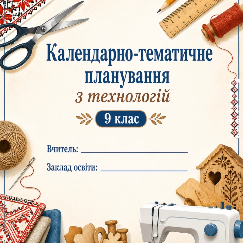 КТП Технології 9 клас - зображення Skoln