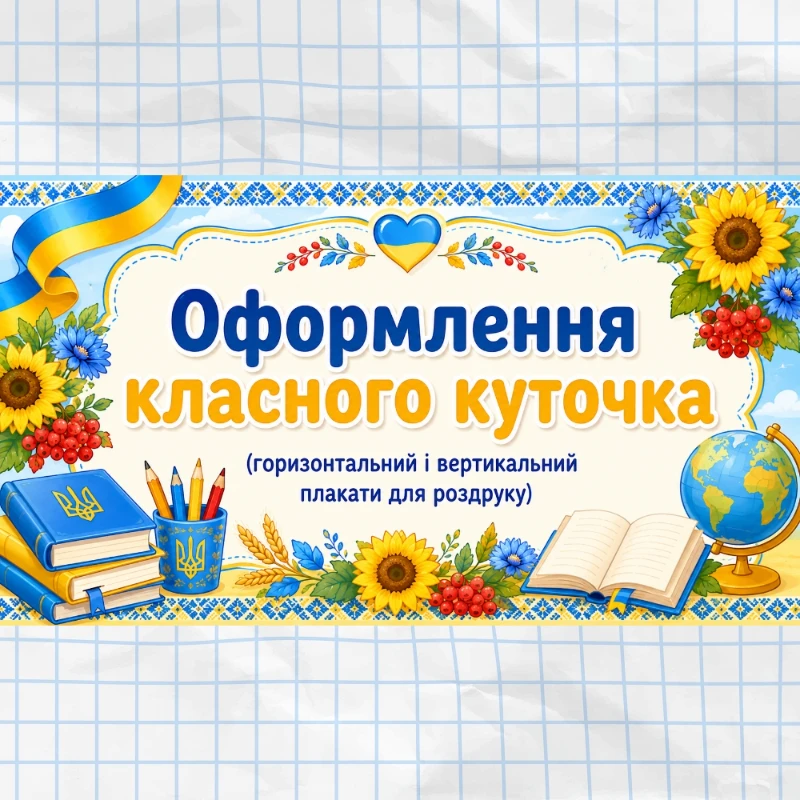 Оформлення класу Виховна робота 1 клас, 2 клас, 3 клас, 4 клас, 5 клас, 6 клас, 7 клас, 8 клас, 9 клас, 10 клас, 11 клас, Всі класи, Молодші класи, Старші класи - зображення Skoln