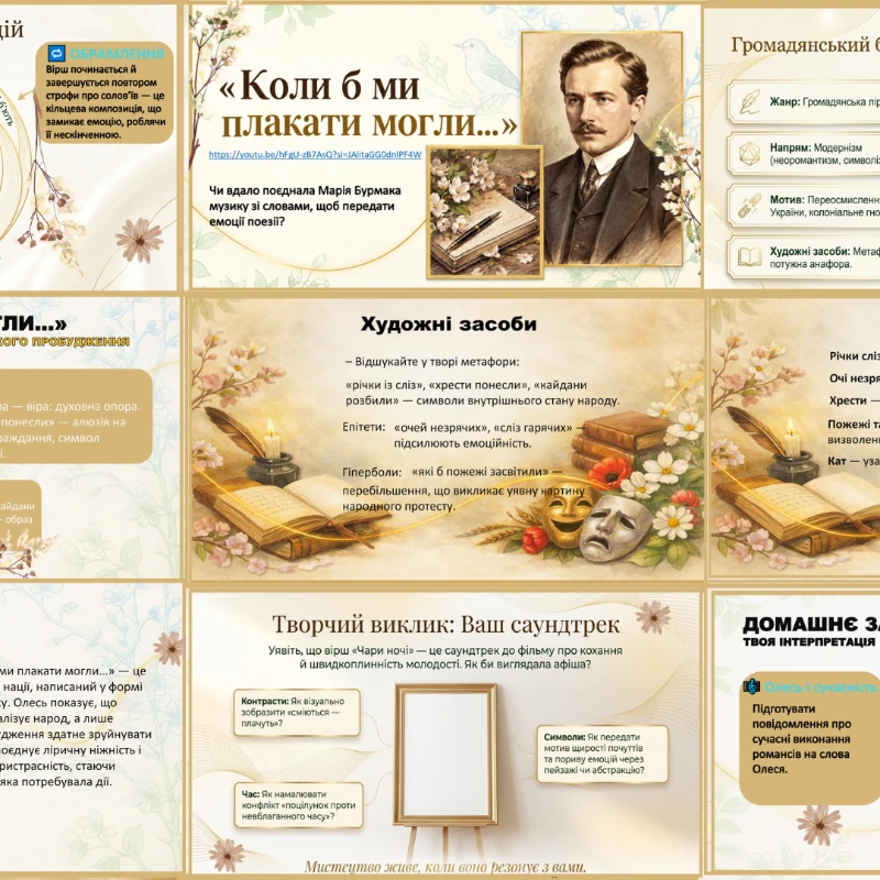 Презентація Українська література 9 клас, Старші класи - зображення Skoln