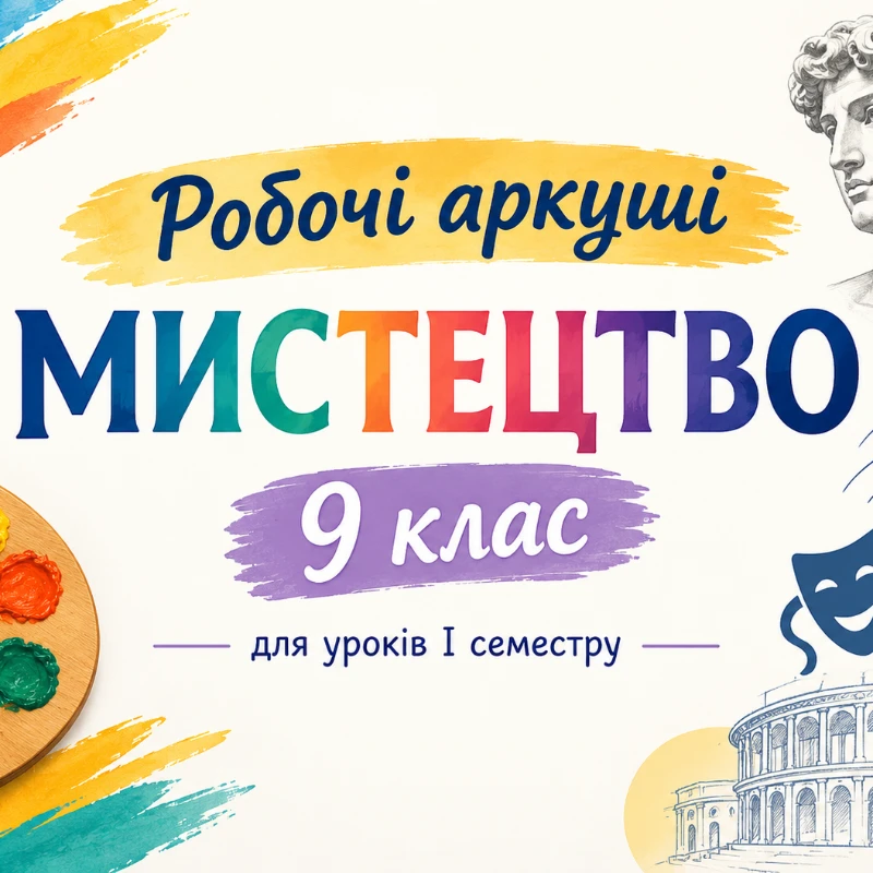 Робочий аркуш Мистецтво 9 клас - зображення Skoln