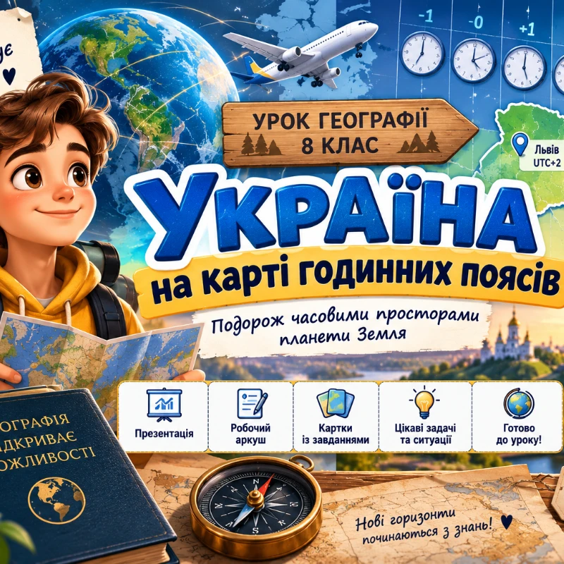 Комплект Географія Молодші класи - зображення Skoln