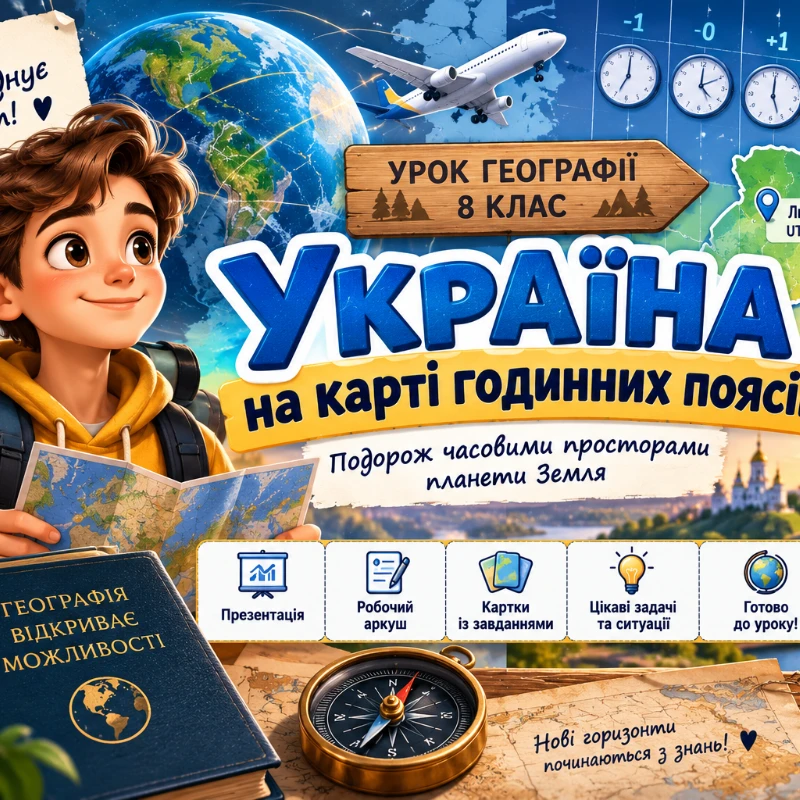Комплект Географія Молодші класи - зображення Skoln