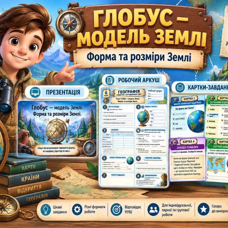 Комплект Географія 6 клас - зображення Skoln