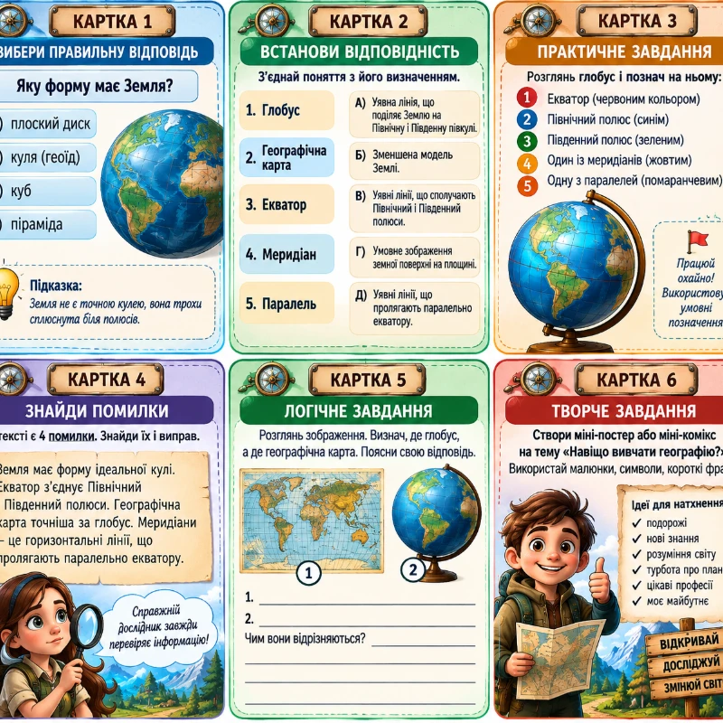 Комплект Географія 6 клас - зображення Skoln
