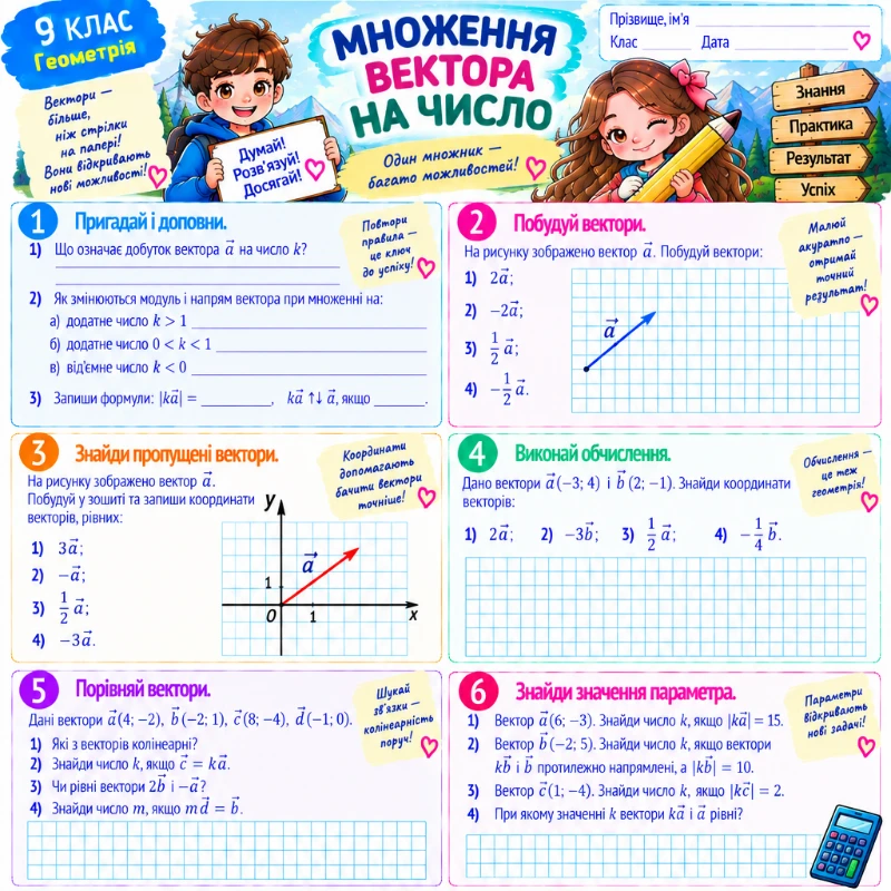 Робочий аркуш Геометрія 9 клас - зображення Skoln