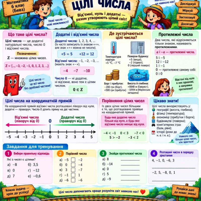 Матеріали до уроку Математика 6 клас - зображення Skoln