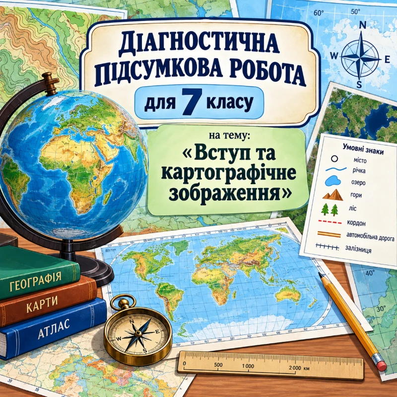 Контрольна робота Географія 7 клас - зображення Skoln