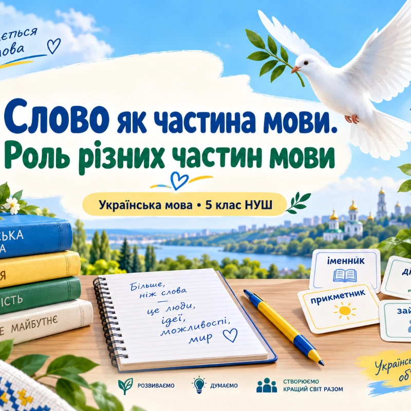 Матеріали до уроку Українська мова 5 клас - зображення Skoln